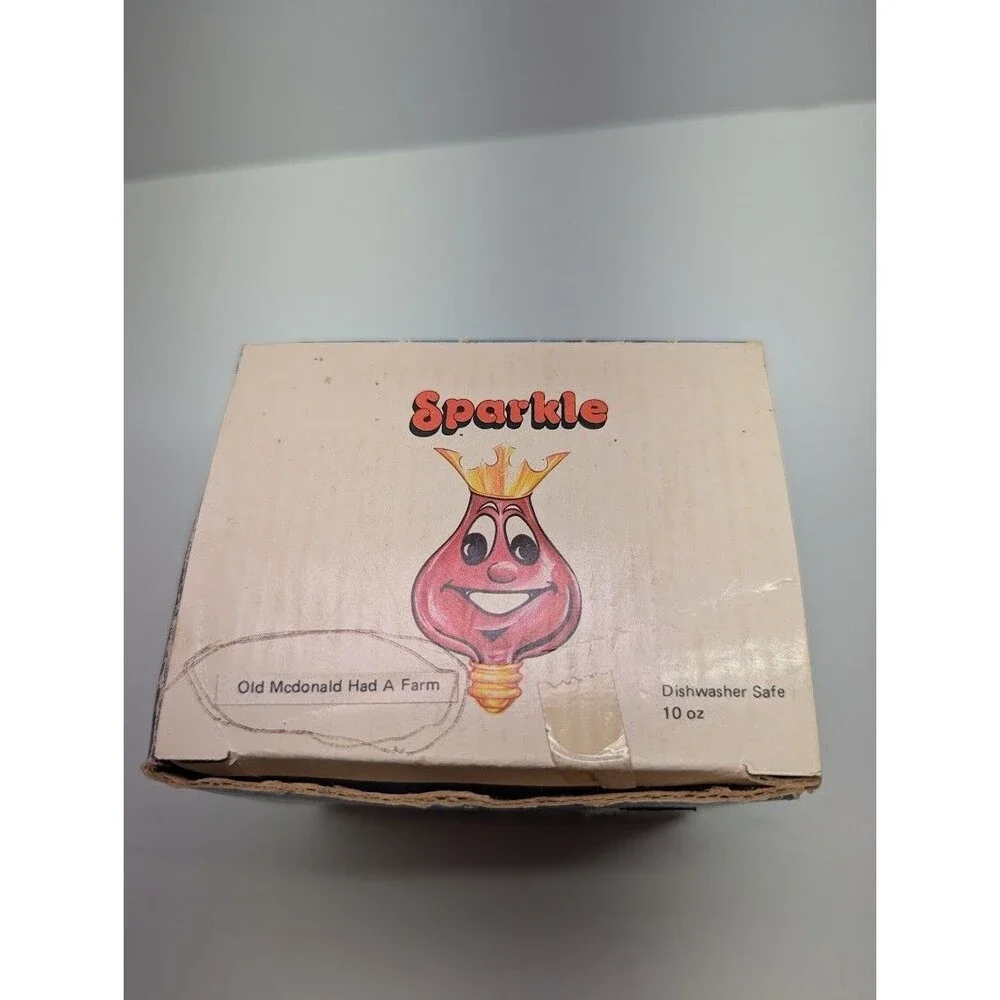 Vintage Melody‎ Mug Sunny Funnies SingingOld McDonald Had a Farm Mug + Box Works